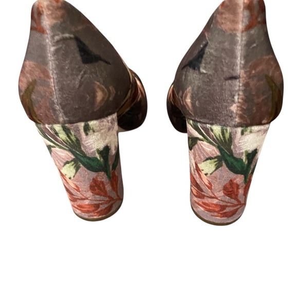 Nine West velour floral heels-8 - Picture 2 of 8
